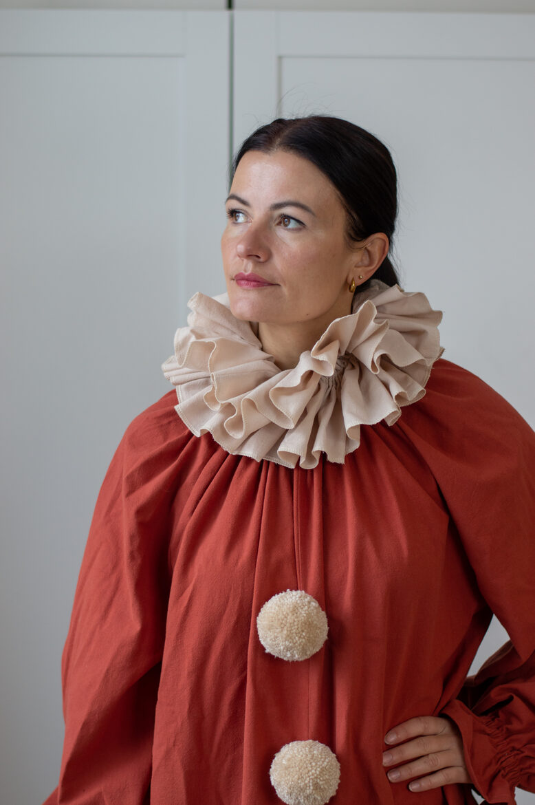 Copper clown jumpsuit