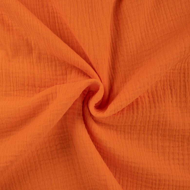 Orange neon muslin 130 g/m²