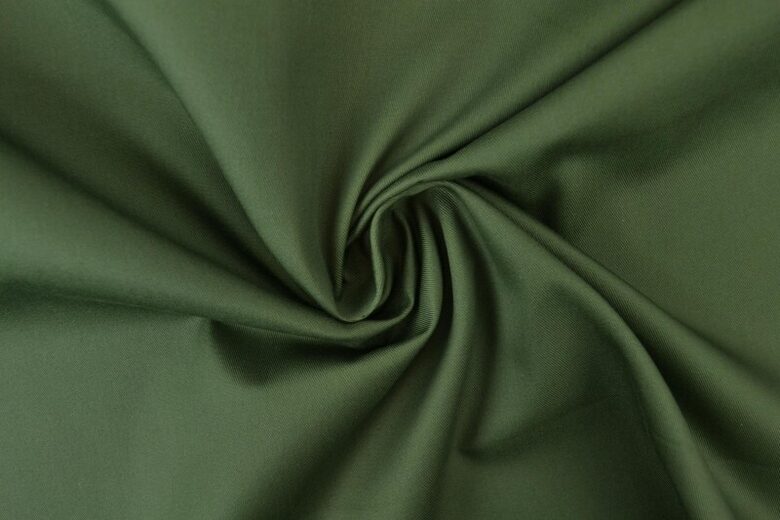 Cotton twill Dark moss green 250 g/m²