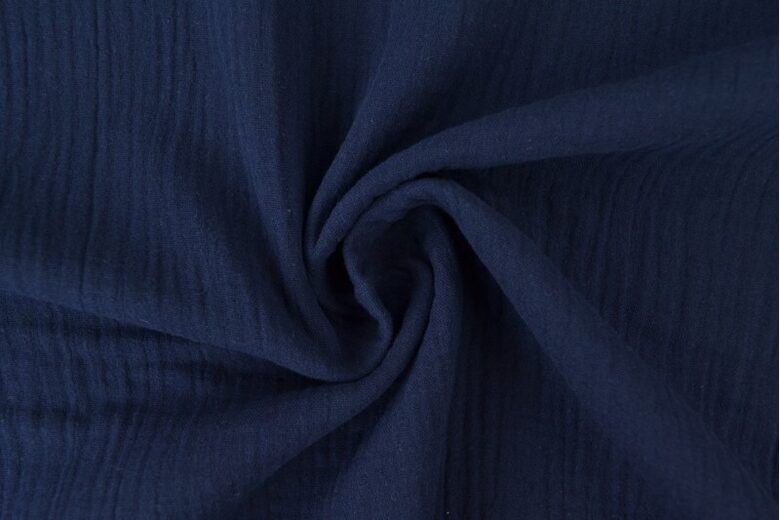 Navy muslin 140 g/m²