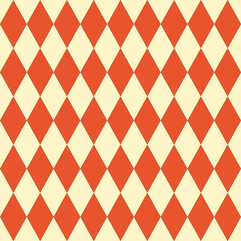 Cotton satin Orange harlequin 130g/m2