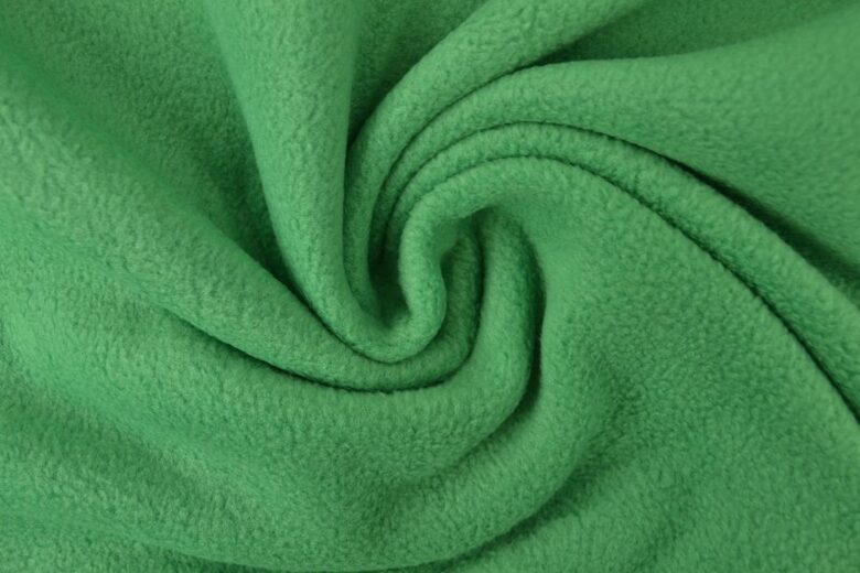 Green fleece fabric 270 g/m2