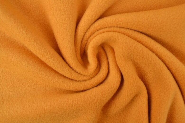 Fleece fabric Ochre yellow 270 g/m²