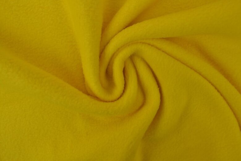 Yellow fleece fabric 270 g/m2
