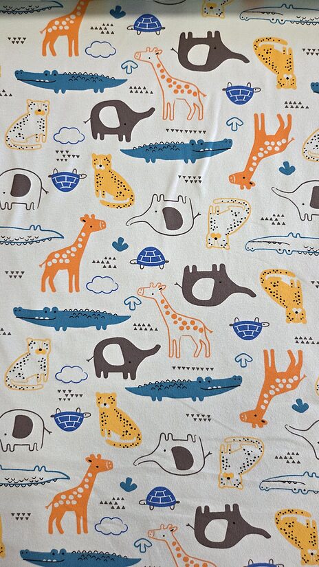 Cotton jersey Animals print 210 g/m²