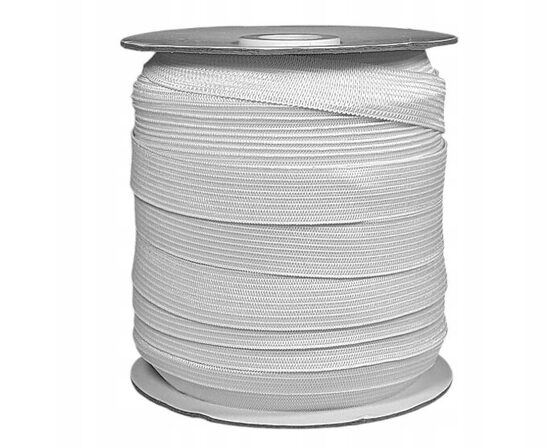 White elastic 15 mm Roll - 50m