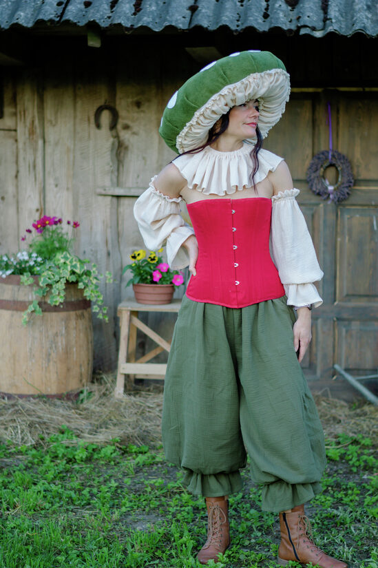 Moss Green Fantasy Bloomers – Romantic Puff Pants