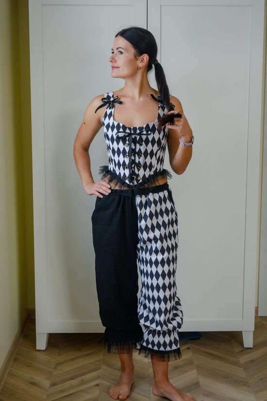 Black Harlequin Circus pants