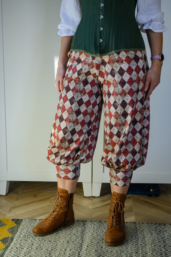 Baggy vintage harlequin pants