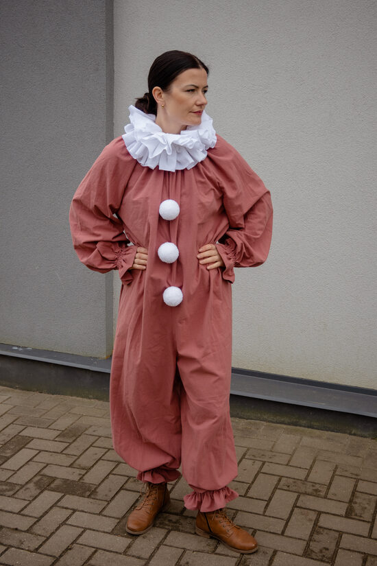 Old pink clown suit