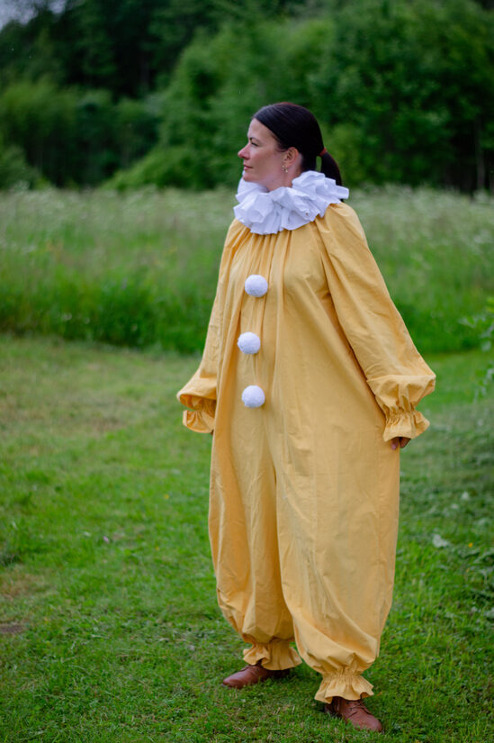 Yellow clown jumpsuit