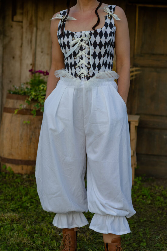 White Fantasy Bloomers – Romantic Puff Pants size 38/M