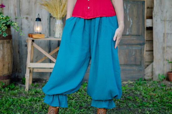 Dark Petrol Fantasy Bloomers – size 38/M