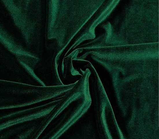 Velvet stretch Dark green 250 g/m²