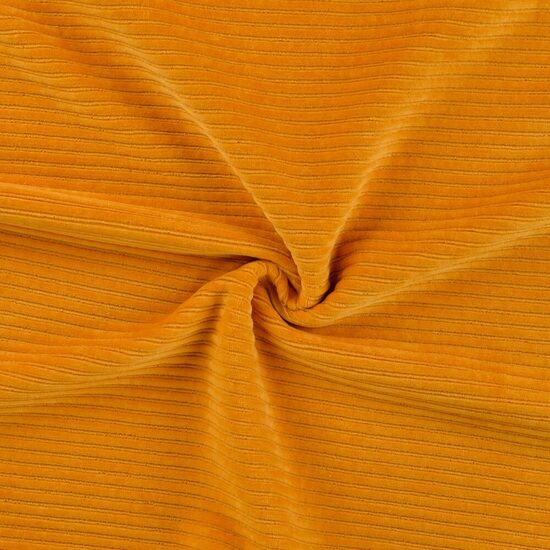 Velveta audums CORDUROY Ochre yellow 290 g/m²