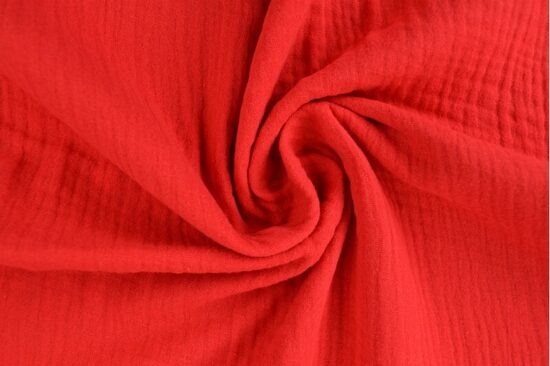 Kokvilnas muslina audums RED