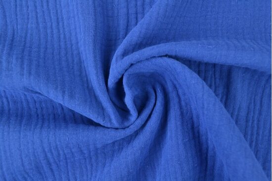 Kokvilnas muslina audums Dark blue