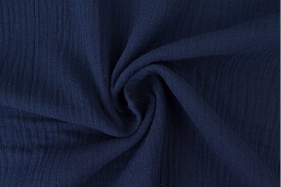 Navy muslin 140 g/m²
