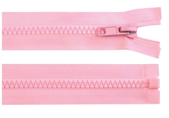 Plastic Zipper Baby pink length 55 cm jacket