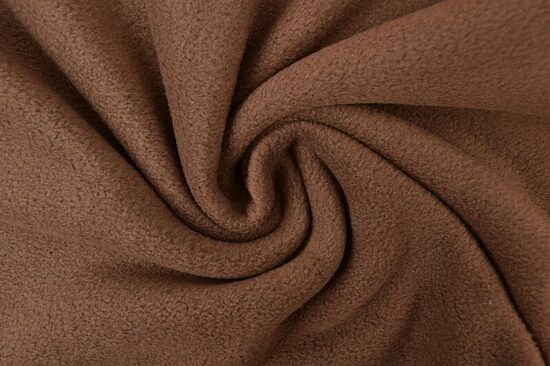 Dark brown fleece fabric 270 g/m2
