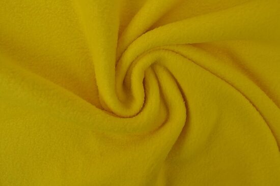 Yellow fleece fabric 270 g/m2