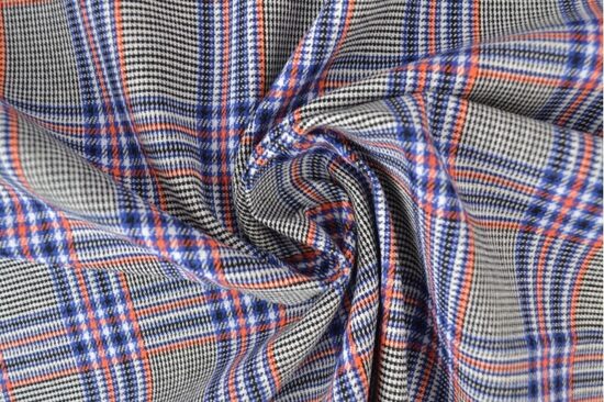 Kokvilnas audums Tartan VOGUE purple 150 g/m²