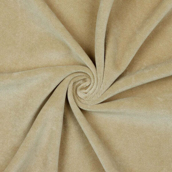 Cotton velour Sand 240 g/m²