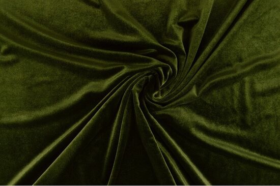 Samta audums Moss green 250 g/m²