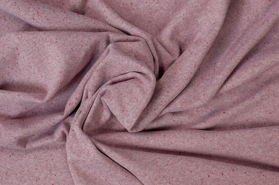 Kokvilnas trikotāža Old pink melanža 270g/m2