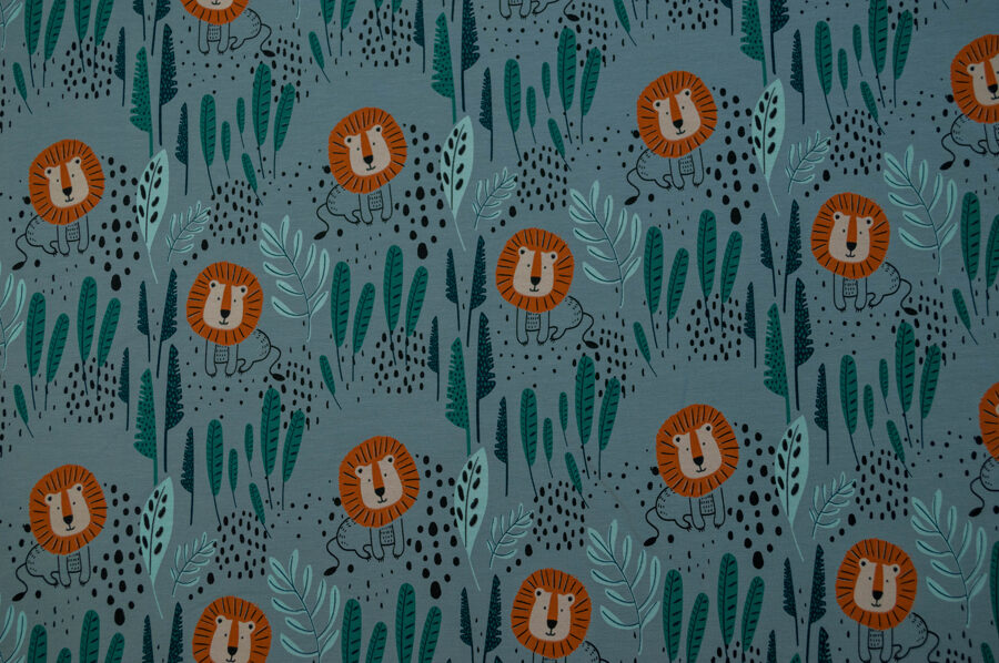 Cilpiņtrikotāža brushed Lions 230 g/m2