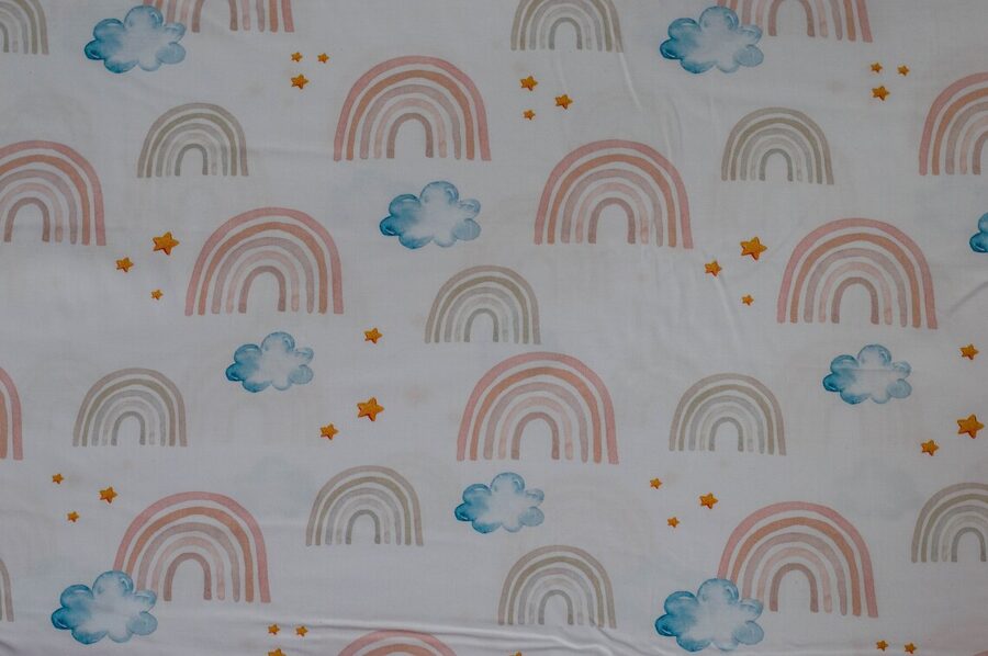 Kokvilnas audums Rainbow 130g/m2